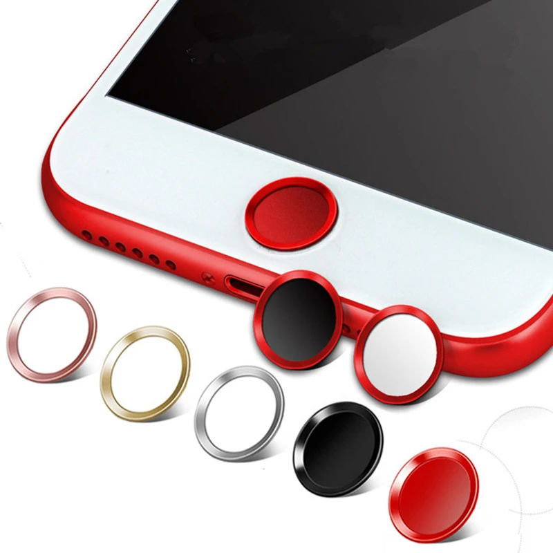 Ультра тонкий отпечаток пальца поддержка Touch ID металлическая кнопка домой наклейка для iPhone 7 7PLUS 6 6S 6PLUS 5 5S 5C SE красный и черный и золотой