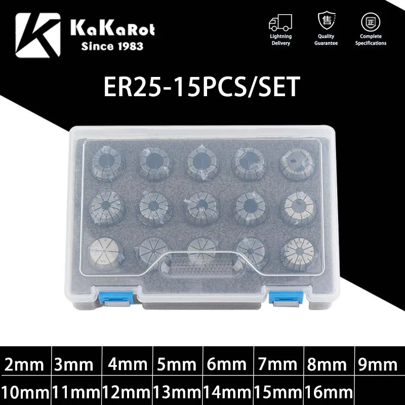 1Set ER Collet Chuck ER11 ER16 ER20 ER25 ER32 ER40 CNC Milling Tool Holder Engraving Machine Lathe Mill Spring Chuck CNC spring collet tool holder collet chuck spring collet chuck collet chuck holder engraving collet chuck