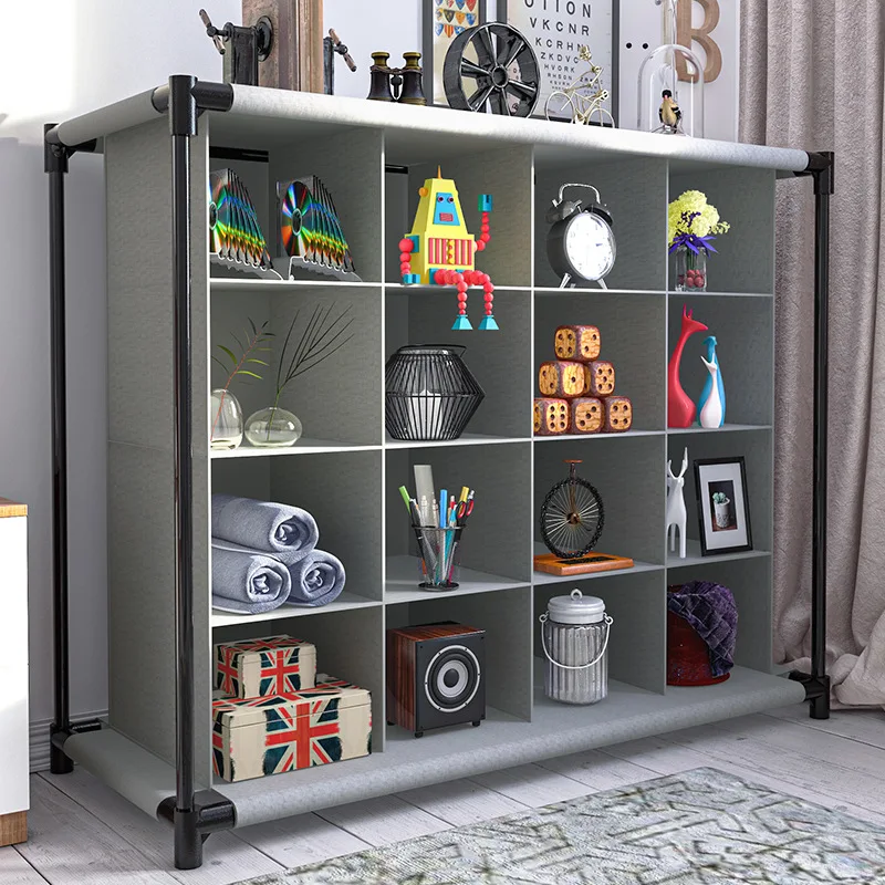 Non-woven Fabric Shoe Rack Organizer 4 Layer Shoe Cupboard Storage Holder Shelf Cabinet Stainless in Home Furniture Living Room