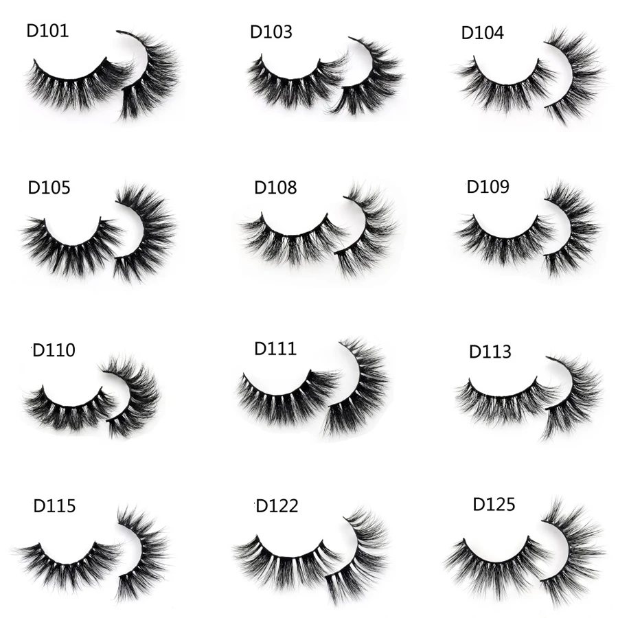 WOWANGEL 10 Pairs Wholesale No Box Eyelashes 3D Mink Lashes Natural/Thick Long Lashes Dramatic Soft False Eyelashes D101 WOWANGEL 10 Pairs Wholesale No Box Eyelashes 3D Mink Lashes Natural/Thick Long Lashes Dramatic Soft False Eyelashes D101