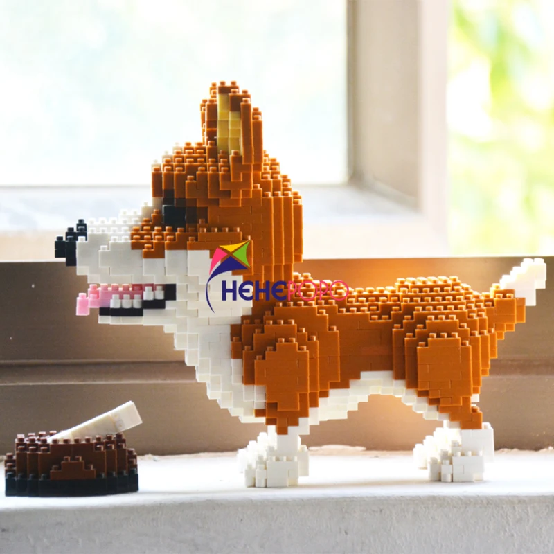 cães de estimação moc moduler blocos de