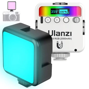 Ulanzi VL49 RGB Video Lights Mini LED Camera Light 2000mAh Rechargable LED Panel Lamp Photo Video Lighting  for Youtube Tik tok 1