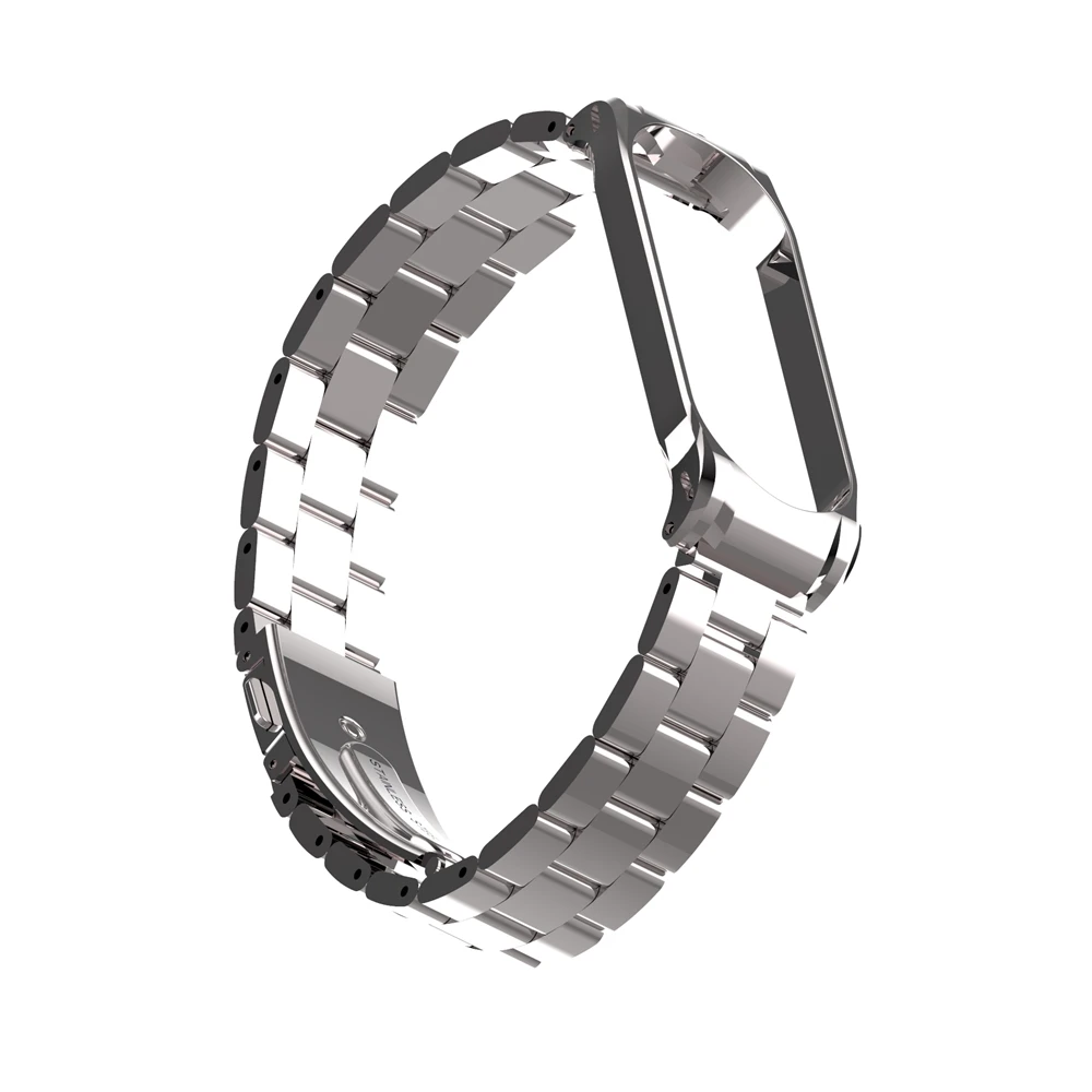 Ремешок из нержавеющей стали для xiaomi mi band 3 металлические часы ремешок для умного браслета mi band 3 ремень сменные ремешки для часов mi 3