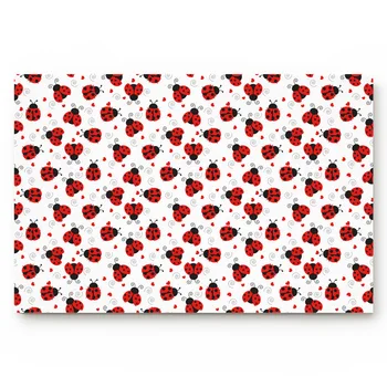 

Ladybug On White Background Living Room Doormat Home Environmental Protection Bathroom Door Non-slip Floor Mat