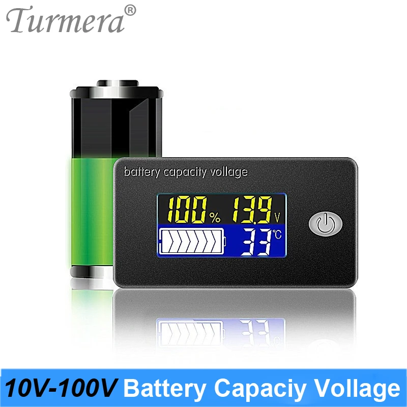 12V 24V 36V 48V Lead Acid 18650 Battery Indicator Tester Display Meter Capacity 