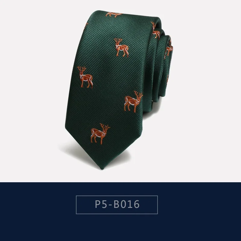 2020 Brand New High Quality Men's 5.5cm Slim Animal Neck Tie Formal Business Meeting Suit Wear for Men with Gift Box | Аксессуары