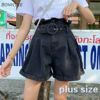 

Shorts Women Plus Size 5XL with Sashes Wide Leg Retro Korean Style Harajuku Casual Loose Fashion Hot Sale Leisure Vintage Womens