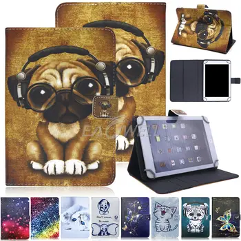 

Universal 7 10 Inch Case For iPad 2 3 4 Air 2 Air 1 9.7 inch 2017 2018 For iPad Pro 9.7 Cute Printed PU Leather Flip Stand Cover