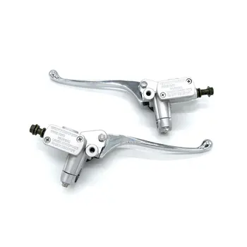 1ペアユニバーサルオートバイ油圧ブレーキクラッチマスターシリンダーリザーバータンク