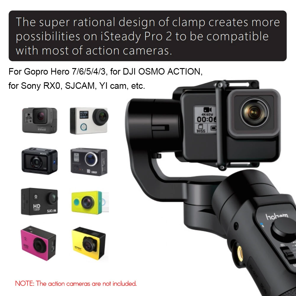 Hohem iSteady Pro 2 ручной карданный стабилизатор для Gopro Hero Splash 3-Axis Estabilizador Celular для SJCAM YI Стабилизатор камеры