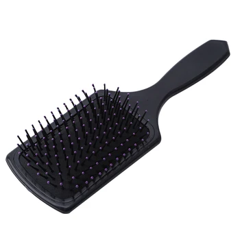 

High Quality Plastic Hair Care Massage Flat Comb Brush Pin Reduce Hair Loss Healthy Tool Black Hot Sale 2020 New