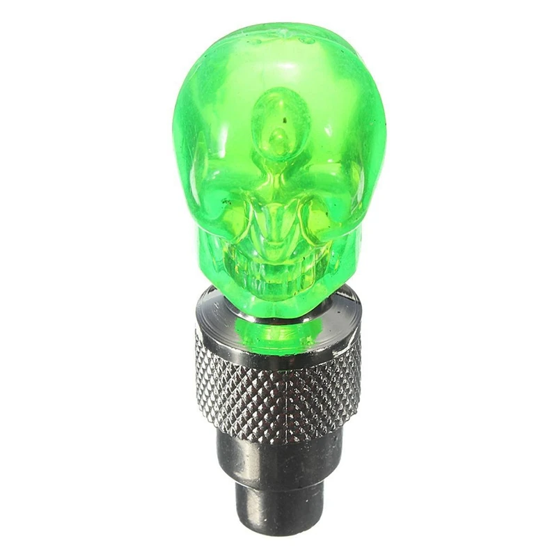 Cheap LED light valve cap spoke light for bicycle Auto Bike rim tire green 1