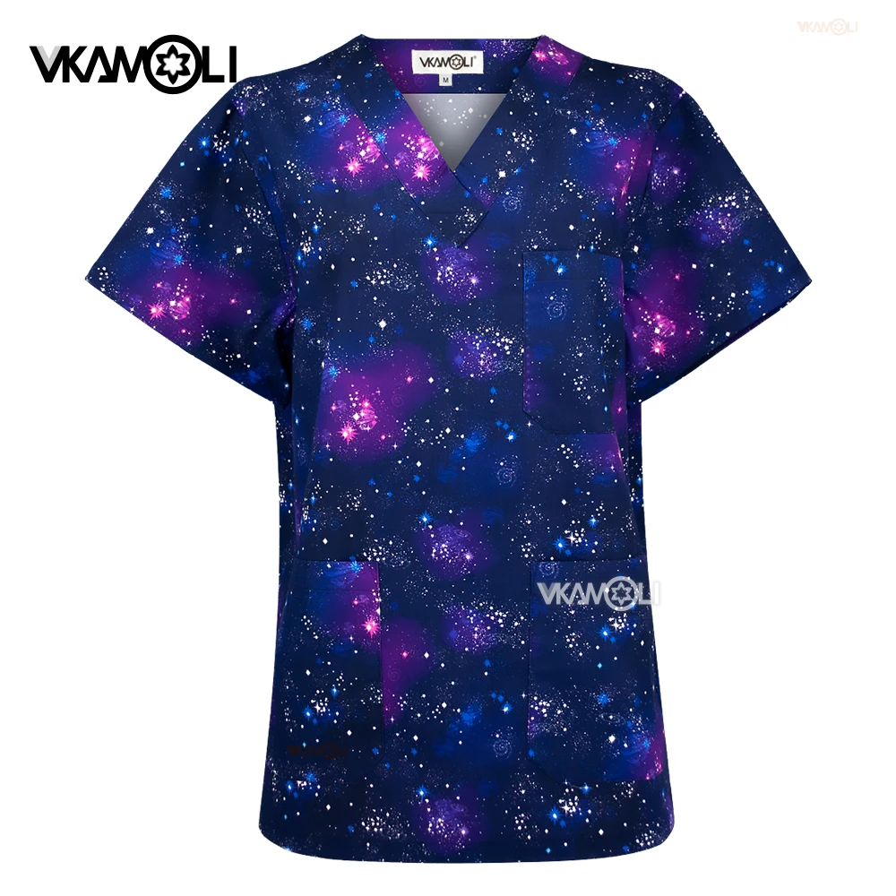 Hospital scrubs tops Doctors Uniform for Unisex Medical Supplies Dental Clinic Nurse Scrubs T-Shirt Women Medical Clinic Blouse medical scrubs