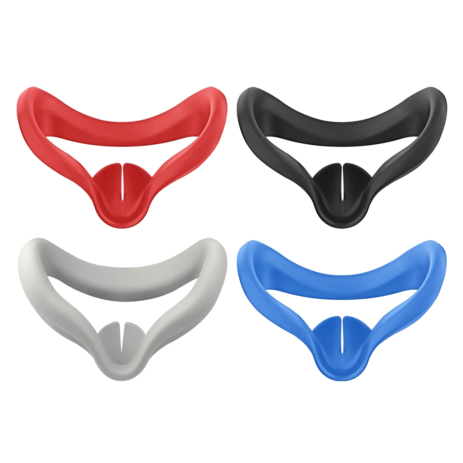 Funda de silicona blanda para mascarilla facial, soporte de almohadilla para Quest 2, resistente al agua