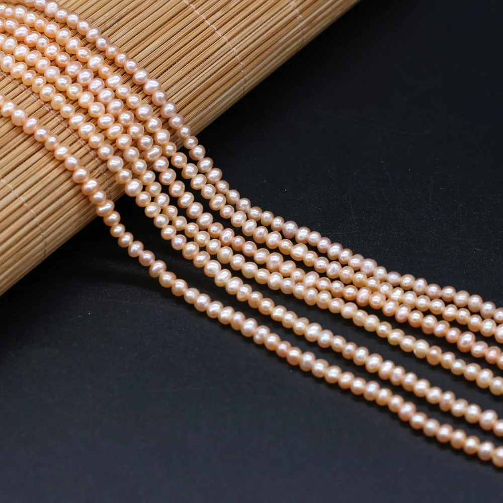 Natural de Água Contas para Faça Doce Pérola Pequenas Pérolas Você Mesmo Jóias Fazer Colares Pulseiras Brincos 36cm - Strand Contas Tamanho 3-4mm 5 contas para diy jóias fazer colares pulseiras