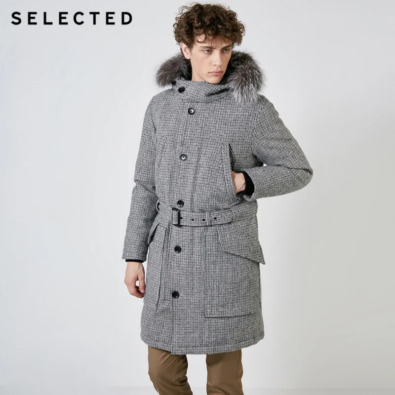 Comprare Volpe di Inverno degli uomini di SELEZIONATI A Scacchi Parka Impermeabile Imbottiture Giacca Lungo Cappotto Caldo Maschio Vestiti S | 418412590