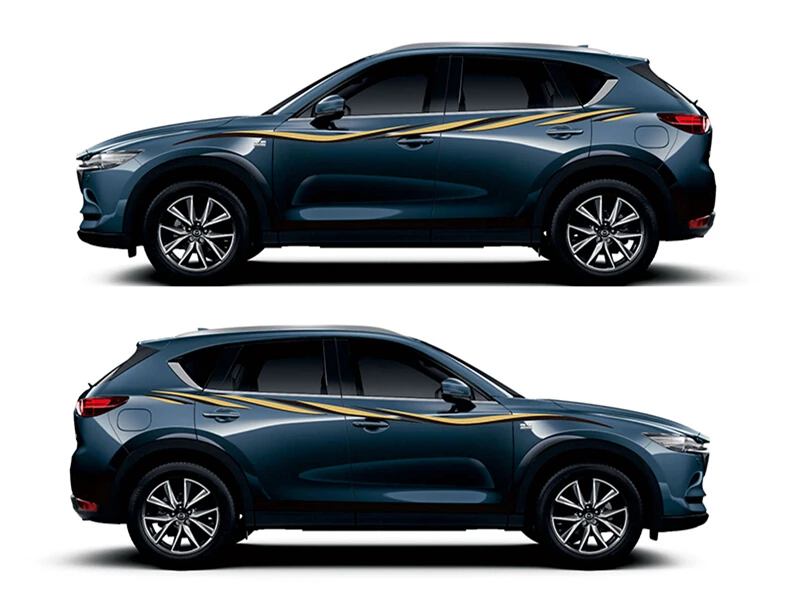 Мир Datong кузова двери боковой Декор Стикеры для Mazda CX-5 виниловая наклейка авто линия талии полосы