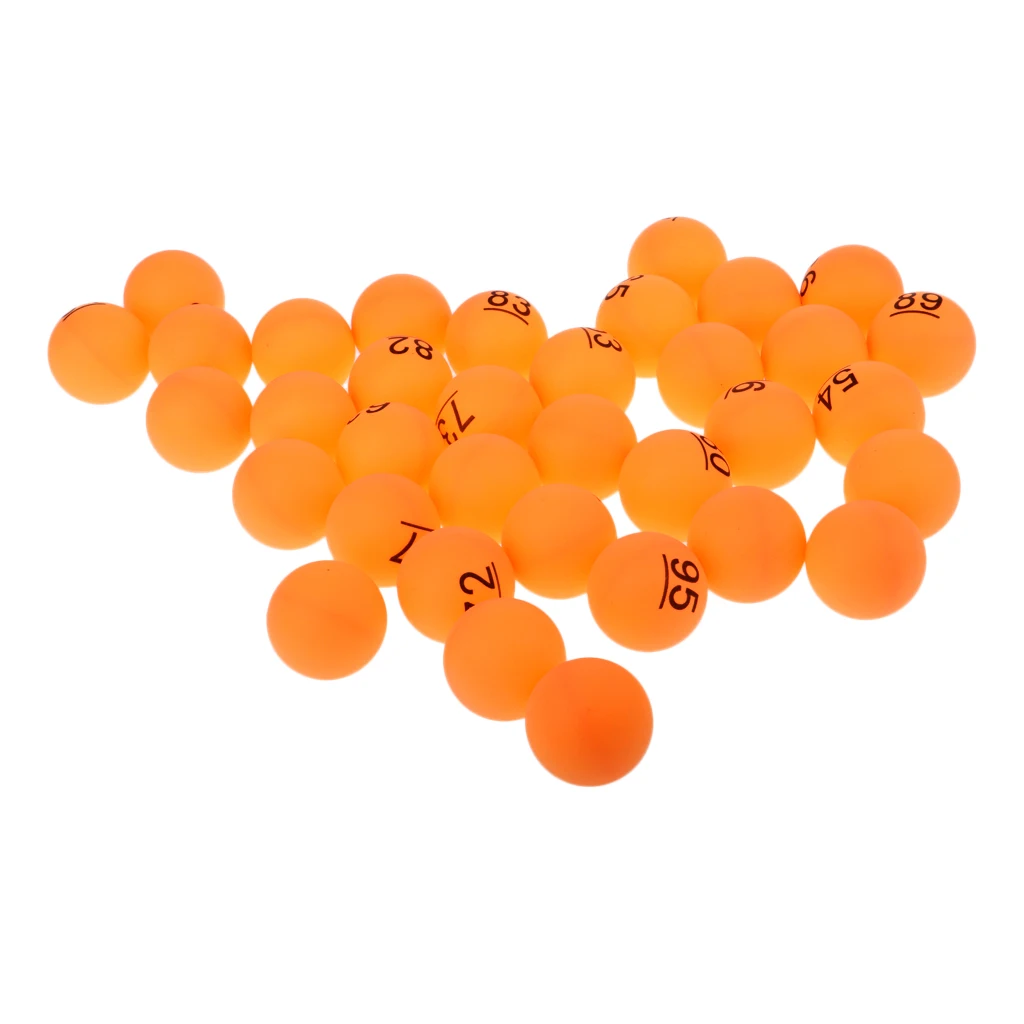 50 штук настольные теннисные мячи для пинг-понга 40 мм Lucky Dip Gaming олимпийское качество-оранжевый цвет