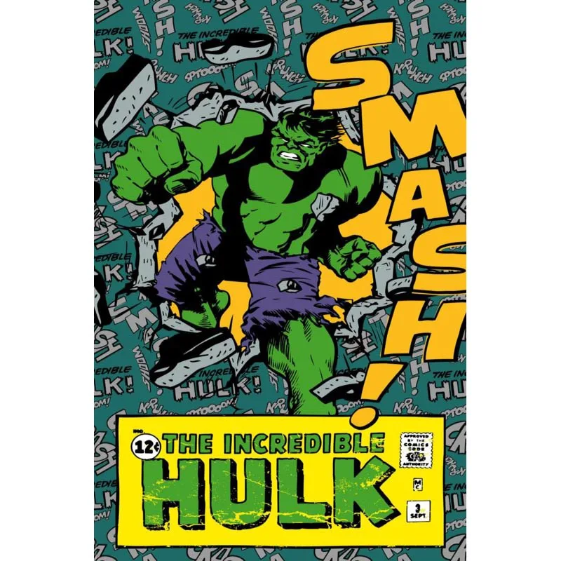 Супергерой Халк Мода Marvel Comics шелковая в стиле ретро, домашний декор плакат Размер 27X40 см 30x45 см