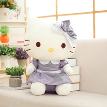 Peluche chat KT 35/45/55CM, décoration de chambre d'enfant, jupes de port, cadeaux de vacances