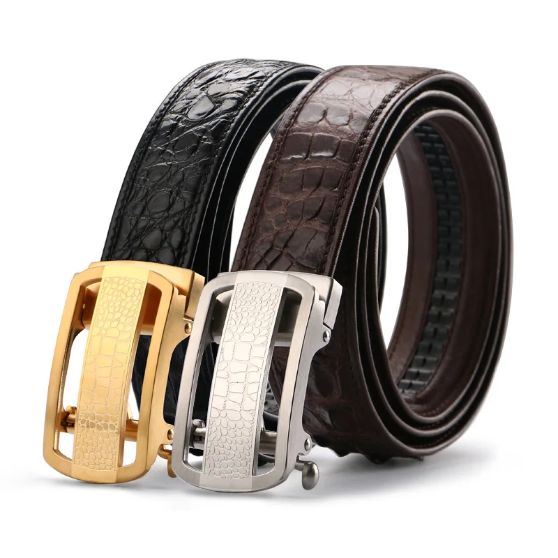 

Belt Men Formal Crocodile Adult Single Loop Weather