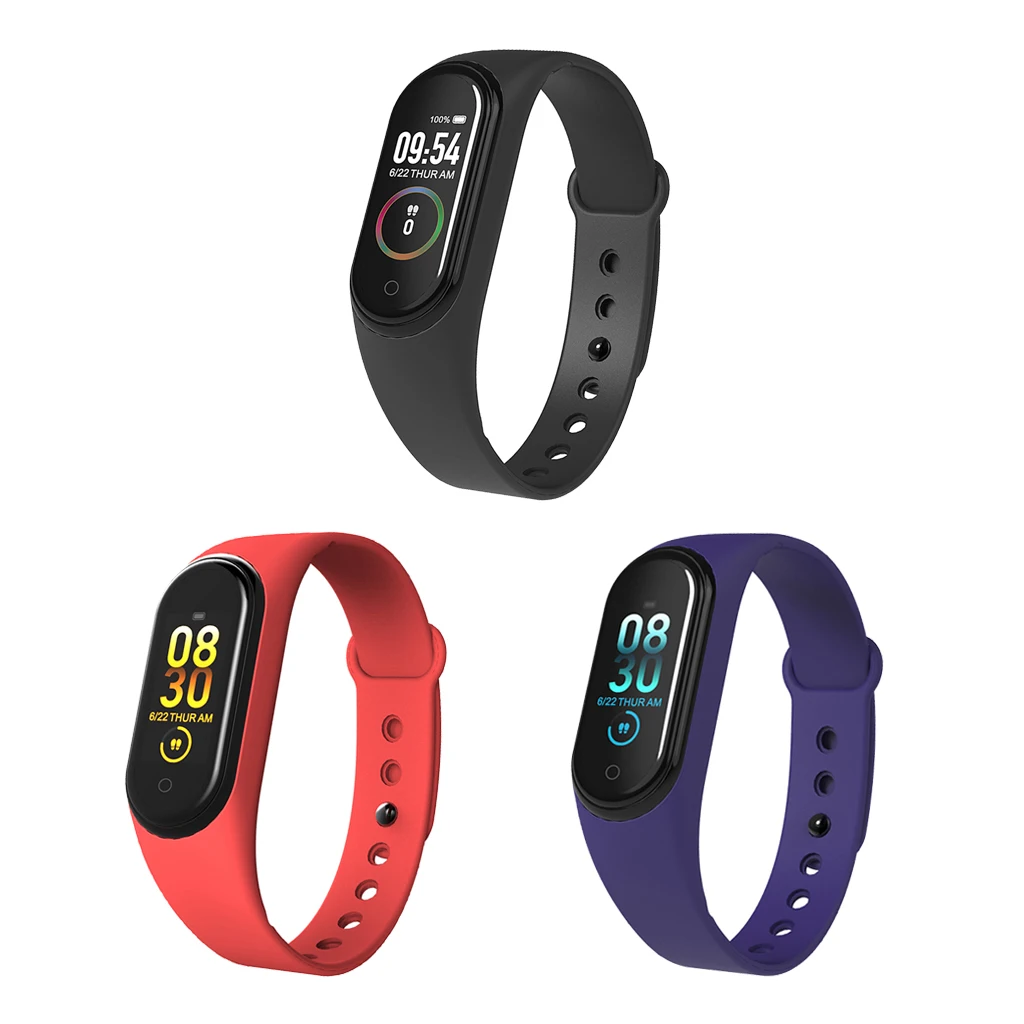

Smart Band Sport Fitness Tracker M4 Smart Heart Rate Monitor Bracelet Calories Waterproof IP67 Smart Band 4 Watch Men Women