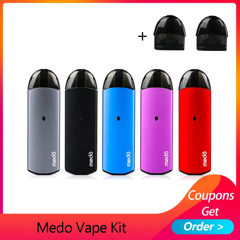 Новое поступление Pod system medo kit 500 мАч встроенный аккумулятор с емкостью 2 мл 1.3ohm pod E