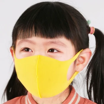 

3pcs Kids Lovely Face Mask Anti Dust Washed Reusable Mouth Face Mask Warm 3 Colors