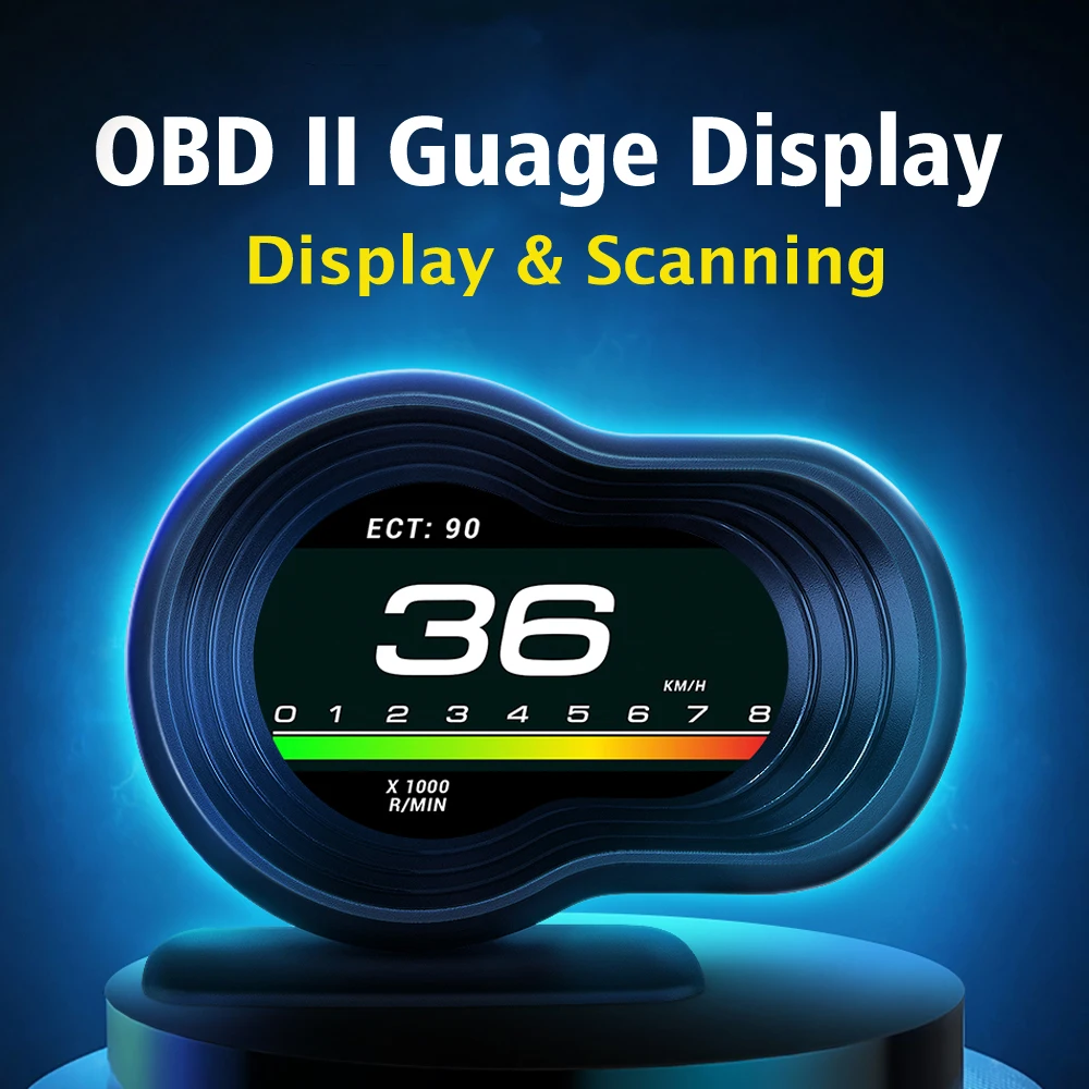 Цифровой смарт-дисплей OBD2 2021 с дисплеем пригодность к использованию компьютера