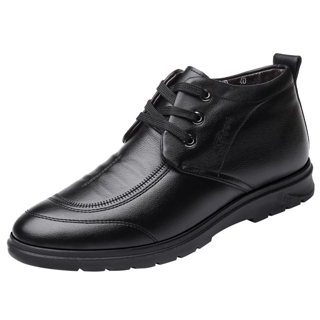 

Winter Men Sneakers Warm Cotton Shoes Dad Padded Shoes Lace-up Non-slip High-heeled Formal Shoes Men Zapatillas Hombre Ayakkabı