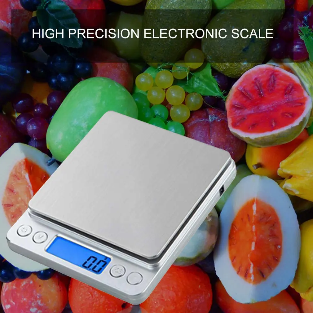 High-Precision Tea Electronic Jewelry Scale Kitchen Scale Gram 0.01G0.1G i2000 Scale Mini Jewelry Scale