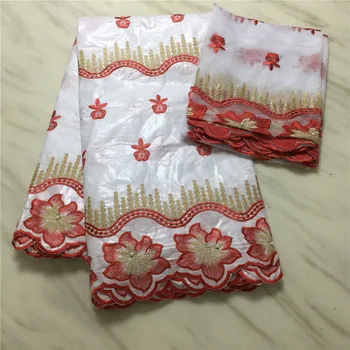 

white african bazin riche fabric 2019 high quality guinea brocade fabric frecnh lace fabric jacquard brocade lace 5+2yards/lot