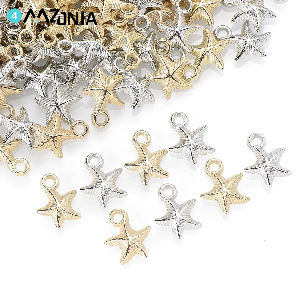 50 stücke Acryl Charms ccb Seestern Spacer Perlen Anhänger für Schmuck machen DIY Armband Halskette Zubehör
