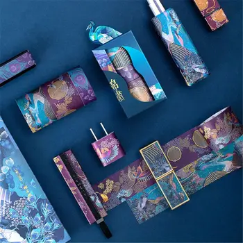 

1box Chinese Ancient Style Masking Tape Promising Future Series Planner Stickers