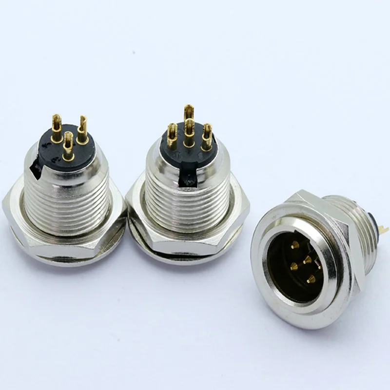 10 шт. мини XLR 3 4 5 Pin папа Шасси Панель Разъем маленький Аудио Микрофон разъем для