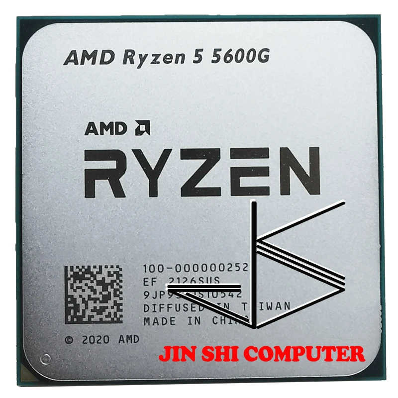 top cpu AMD Ryzen 5 5600G R5 5600G 3.9GHz Six-Core Twelve-Thread 65W CPU Processor L3=16M 100-000000252 Socket AM4 cpu gaming