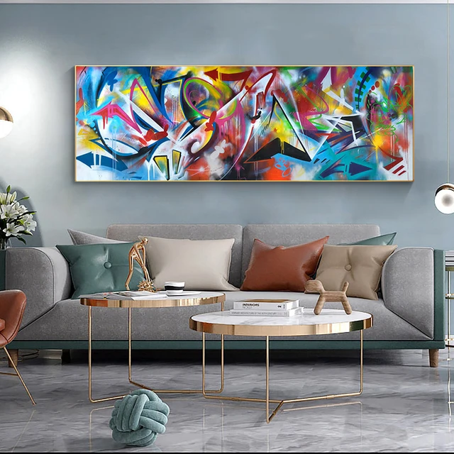 Colorful Abstract Painting Printed on Canvas 1