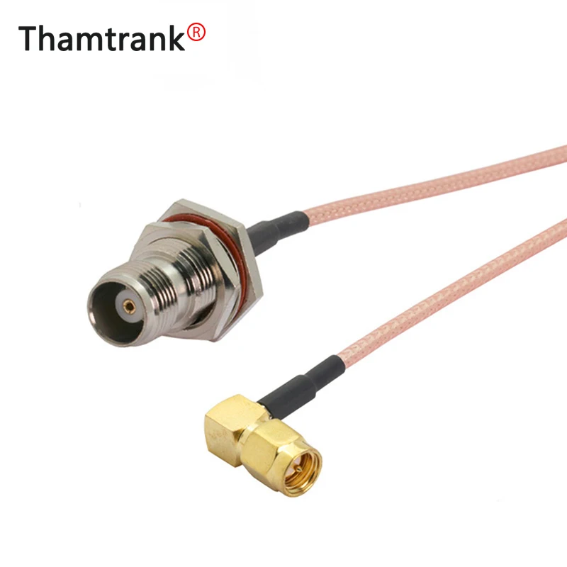 1PCS RP TNC Male to SMA Right Angle Plug RG316 Pigtail Cable RF Connector Coaxial Assembly | Обустройство дома
