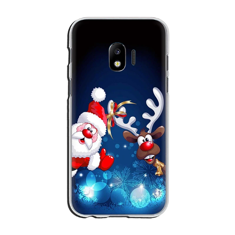 Жесткий чехол для телефона с Новым Рождеством для samsung Galaxy J1 J2 J3 J4 J5 J6 Plus Prime J7 DUO J8 - Цвет: H2