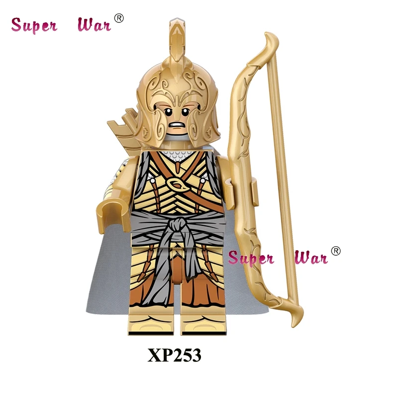 Одиночные эльфы Гондор фонтан охранники меч лансеров Игра престолов джендри средневековые лучники серии строительные блоки игрушки - Цвет: XP253