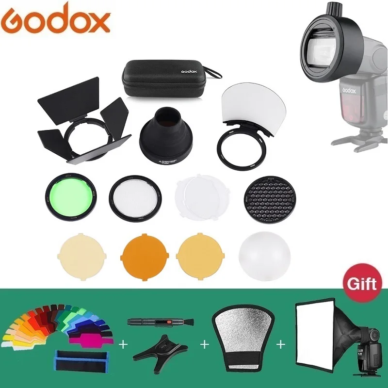 Godox S-R1 вспышка Speedlight адаптер AK-R1 переходное кольцо для Godox TT685 V1 V860II TT350 TT600 Yongnuo вспышка для Canon Nikon sony
