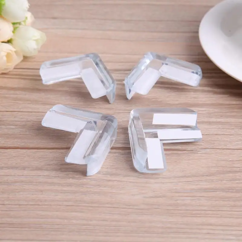 4pcs Kids Baby Safety Transparent Protector Cover Table Corner Guards