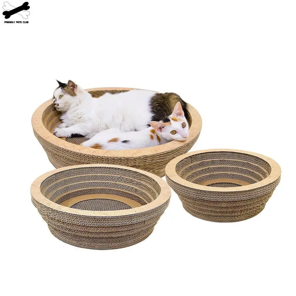 Коврик для кошек, миска для кошек, забавная игрушка для кошек, гофрированная бумажная миска, коврик для кошачьего туалета, товары для домашних животных