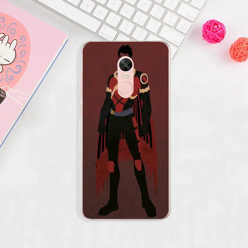 Мягкий силиконовый чехол из ТПУ для мобильного телефона Hero Red Robin Titans для Xiaomi Redmi Mi Note 2 3 3S 4X 4A 5 6 5 5S 5A 6 8 A1 Pro Plus - Цвет: image 2