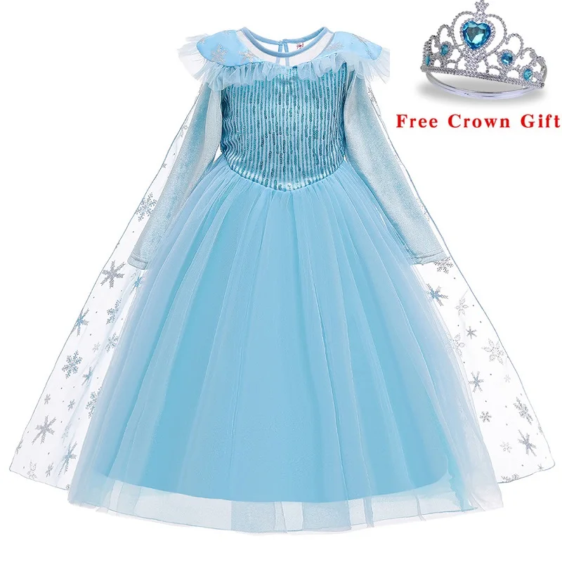 Рождественское платье для маленьких девочек; карнавальный костюм Анны и Эльзы; летнее платье принцессы для девочек на День рождения; Vestidos; для детей 2-10 лет