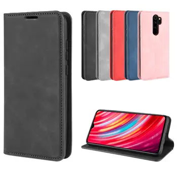 

50pcs/lot Automatic Magnetic Wallet Flip Phone Case For Xiaomi Redmi Note 7 8 Pro Note8 TPU in inner Cover