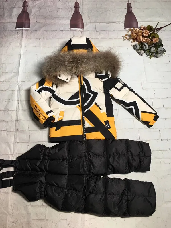 

Children's cloth 80cm-145cm 2019 winter down jackets sets down jacket suit Children 's down coar winter parka outerwear snows
