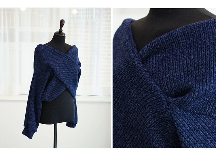 Colorfaith, Осень-зима, женские пуловеры с v-образным вырезом, сексуальный свитер, вязаный пуловер, сексуальный Повседневный женский элегантный джемпер, топы SW3053