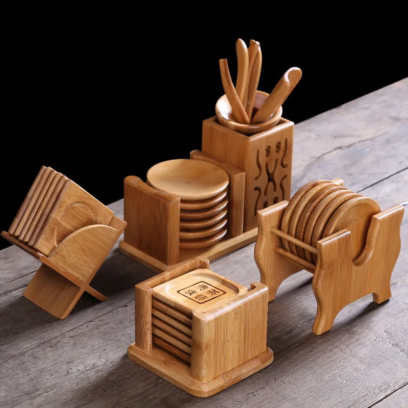Ebony Tea Ceremony Liujunzi Tea Set Accessories Manufacturers Direct Selling Cup Mat Solid Wood with Zero Tea Ceremony Liujunzi