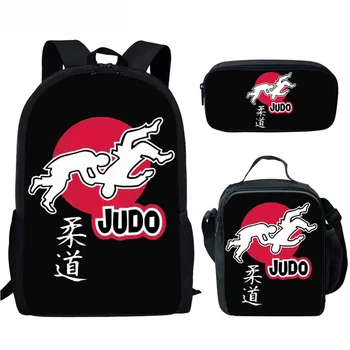 

Kids Bag for School Custom pattern Fortitude Martial arts judo Print School Bags Children Primary Backpack Girls Boys Book Bags